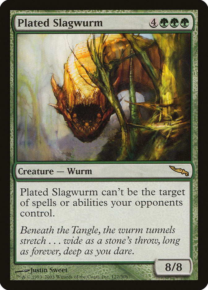 Plated Slagwurm [Mirrodin] | Game Haven TX