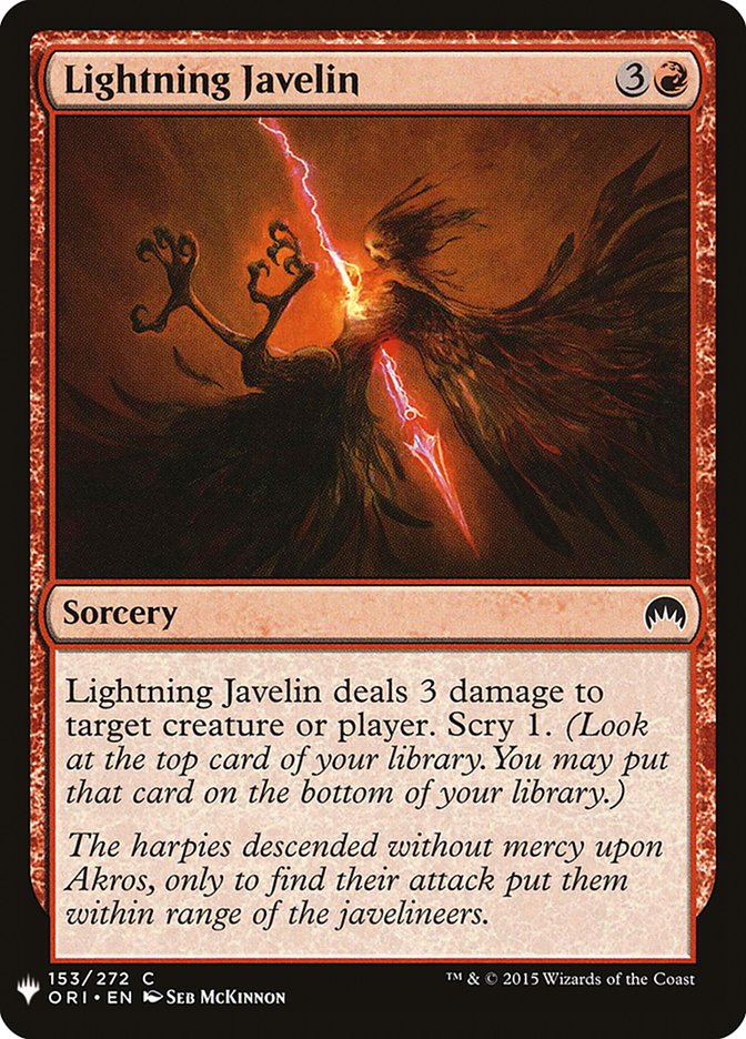Lightning Javelin [Mystery Booster] | Game Haven TX