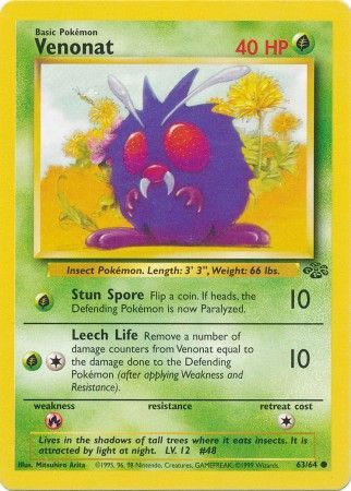 Venonat (63/64) [Jungle Unlimited] | Game Haven TX