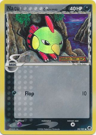 Natu (55/101) (Delta Species) (Stamped) [EX: Dragon Frontiers] | Game Haven TX