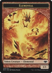 Elemental (008) // Emblem - Wrenn and Six (021) Double-sided Token [Modern Horizons Tokens] | Game Haven TX