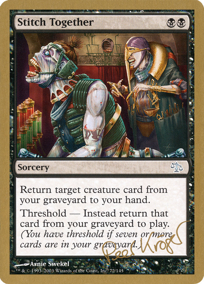 Stitch Together (Peer Kroger) [World Championship Decks 2003] | Game Haven TX