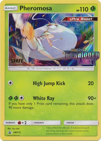 Pheromosa (SM115) (Staff Prerelease Promo) [Sun & Moon: Black Star Promos] | Game Haven TX