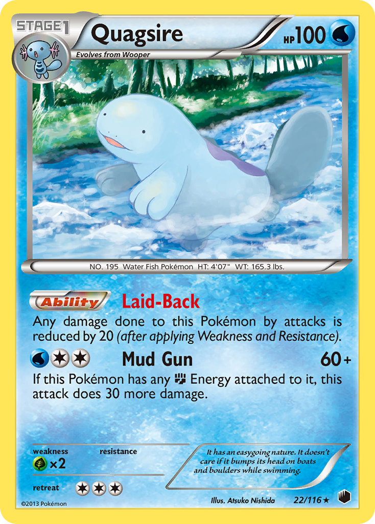 Quagsire (22/116) [Black & White: Plasma Freeze] | Game Haven TX