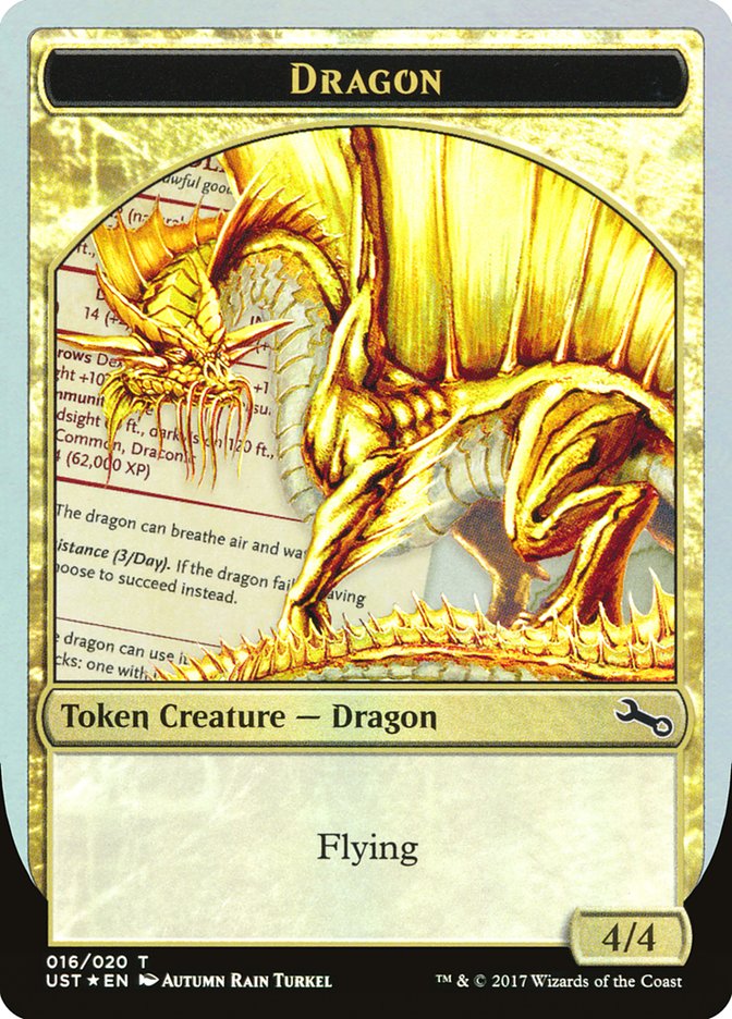 Gold Dragon Token [Unstable Tokens] | Game Haven TX
