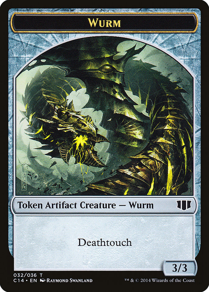 Wurm (032/036) // Goat Double-sided Token [Commander 2014 Tokens] | Game Haven TX