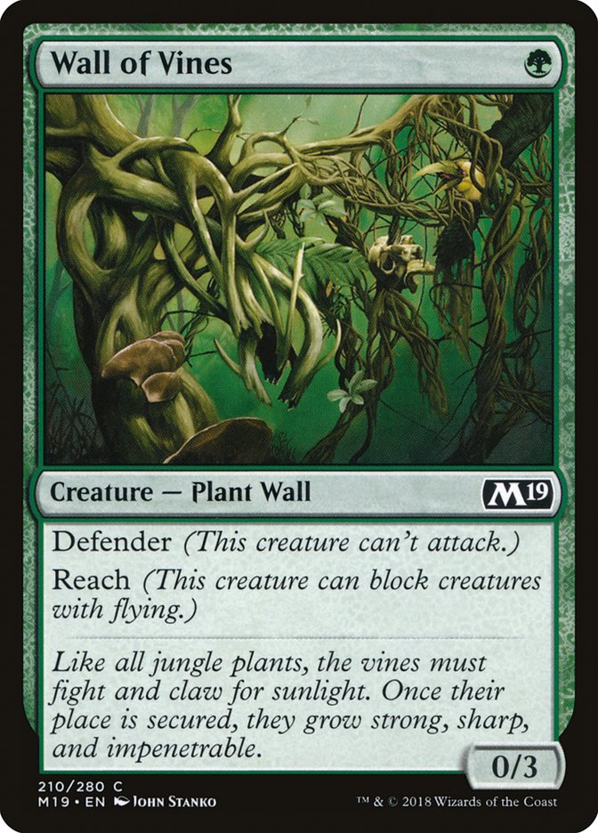 Wall of Vines [Core Set 2019] | Game Haven TX