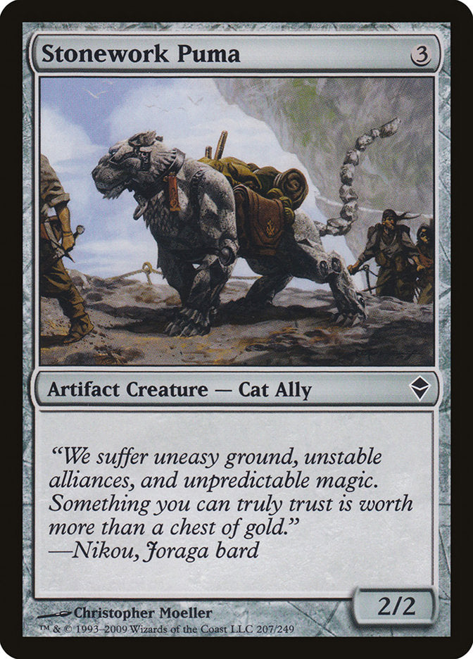 Stonework Puma [Zendikar] | Game Haven TX