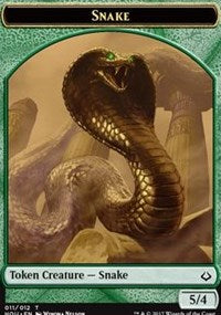 Snake // Zombie Double-sided Token [Hour of Devastation Tokens] | Game Haven TX