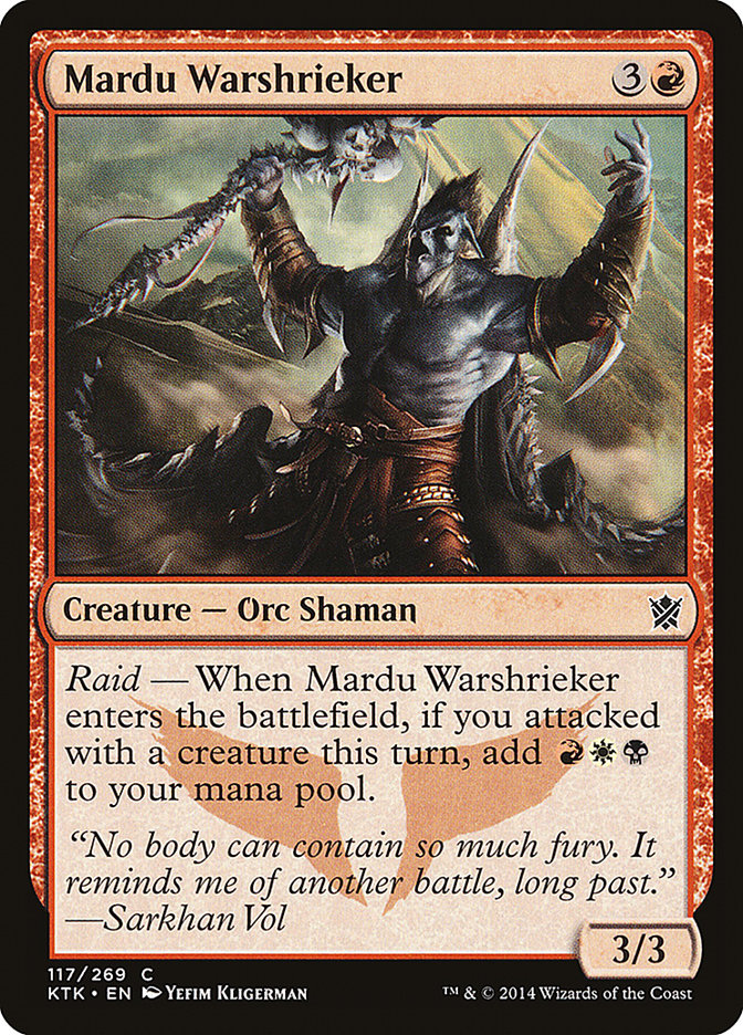 Mardu Warshrieker [Khans of Tarkir] | Game Haven TX