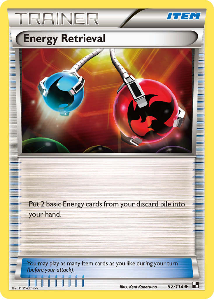 Energy Retrieval (92/114) [Black & White: Base Set] | Game Haven TX