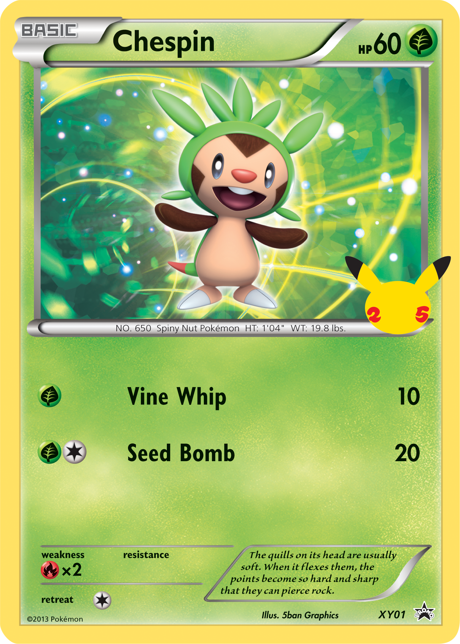Chespin (XY01) (Jumbo Card) [First Partner Pack] | Game Haven TX