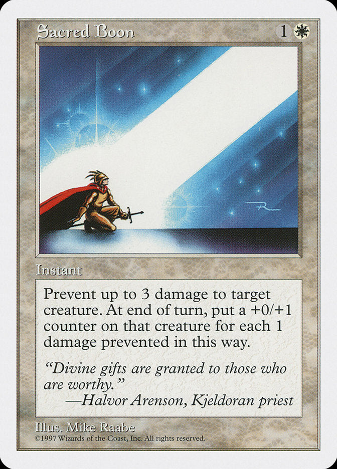 Sacred Boon [Fifth Edition] | Game Haven TX