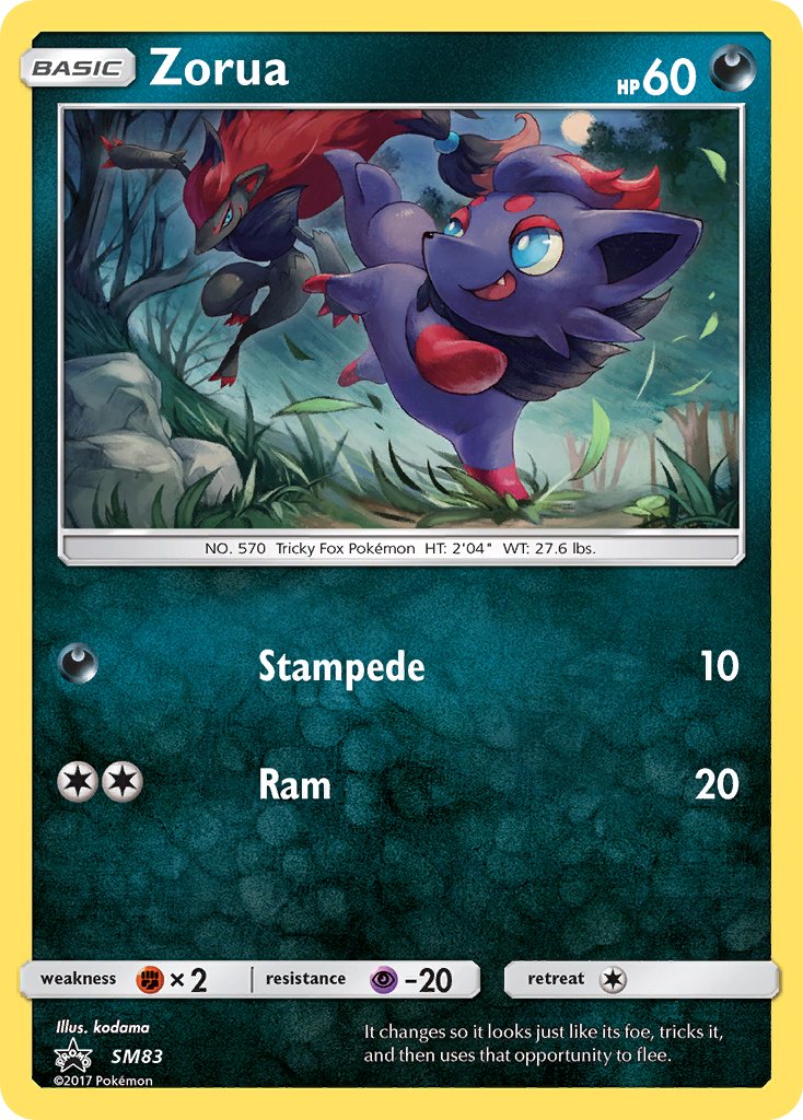Zorua (SM83) [Sun & Moon: Black Star Promos] | Game Haven TX