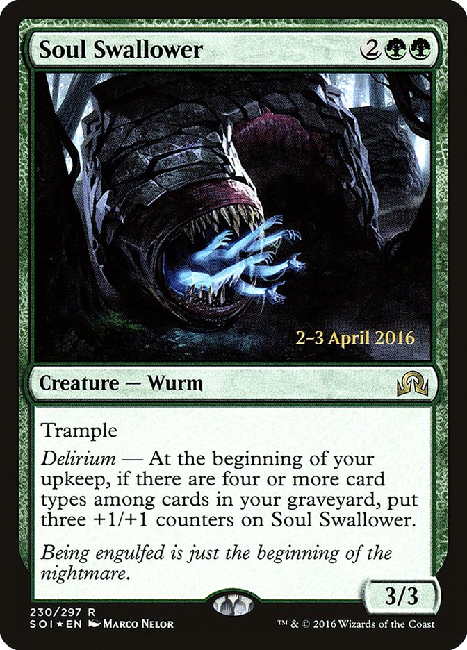 Soul Swallower [Shadows over Innistrad Promos] | Game Haven TX