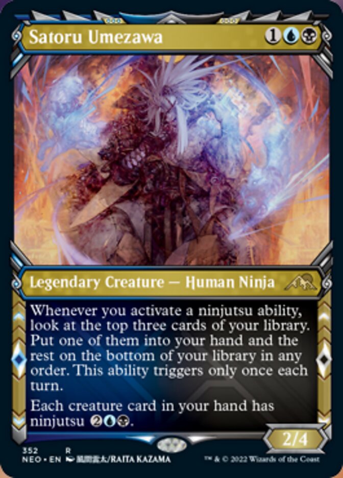 Satoru Umezawa (Showcase Ninja) [Kamigawa: Neon Dynasty] | Game Haven TX