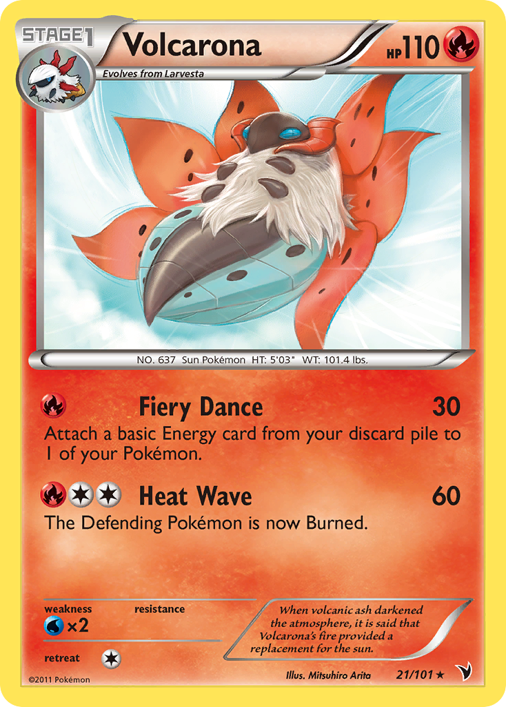 Volcarona (21/101) [Black & White: Noble Victories] | Game Haven TX
