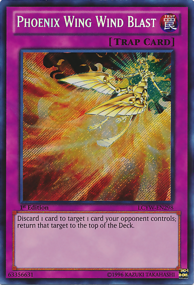 Phoenix Wing Wind Blast [LCYW-EN298] Secret Rare | Game Haven TX