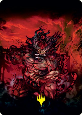 Vessel of the All-Consuming Art Card (Gold-Stamped Signature) [Kamigawa: Neon Dynasty Art Series] | Game Haven TX