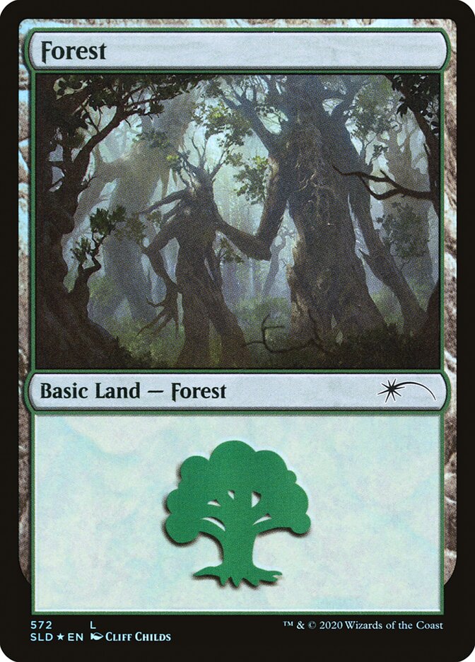 Forest (Tree Hugging) (572) [Secret Lair Drop Promos] | Game Haven TX