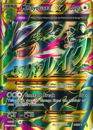 M Rayquaza EX (98/98) (Jumbo Card) [XY: Ancient Origins] | Game Haven TX
