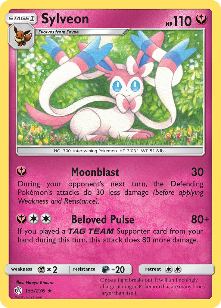 Sylveon (155/236) [Sun & Moon: Cosmic Eclipse] | Game Haven TX