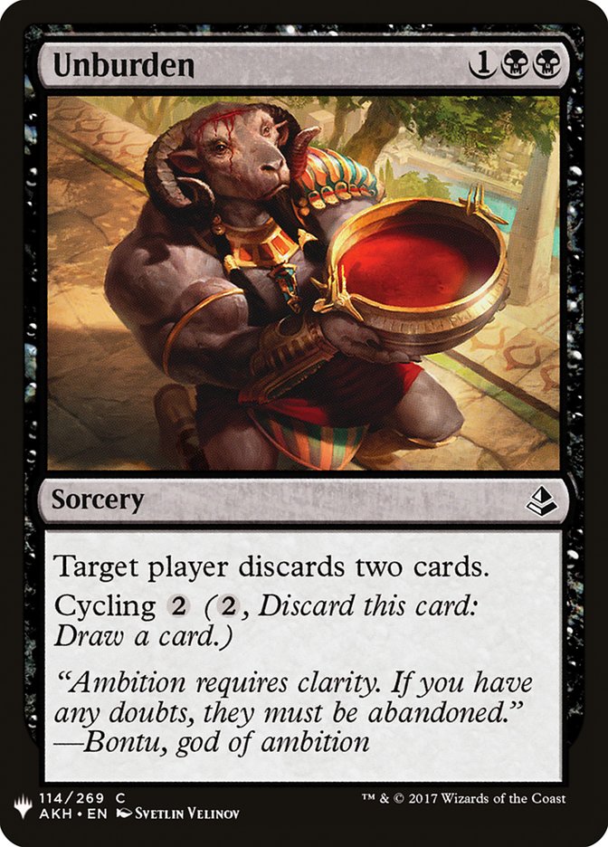 Unburden [Mystery Booster] | Game Haven TX