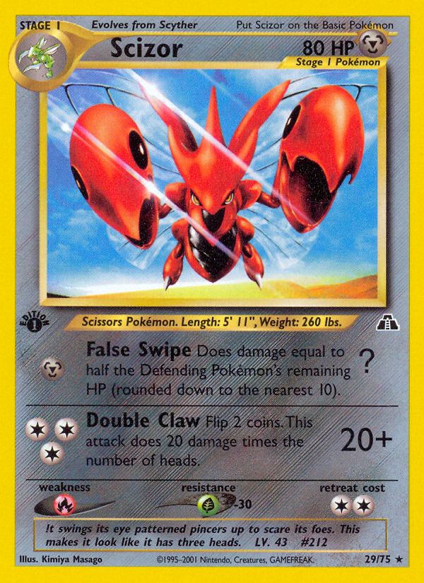Scizor (29/75) [Neo Discovery 1st Edition] | Game Haven TX