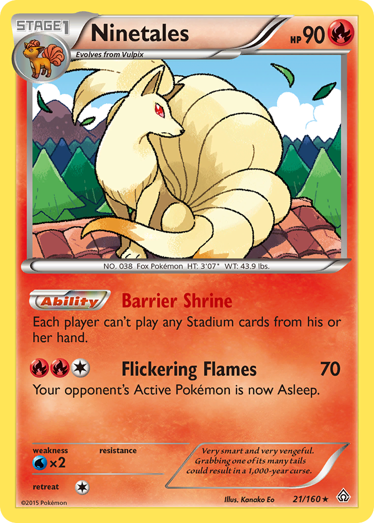 Ninetales (21/160) [XY: Primal Clash] | Game Haven TX