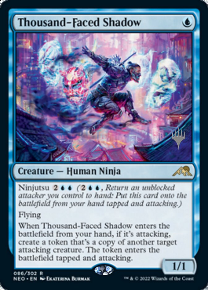 Thousand-Faced Shadow (Promo Pack) [Kamigawa: Neon Dynasty Promos] | Game Haven TX