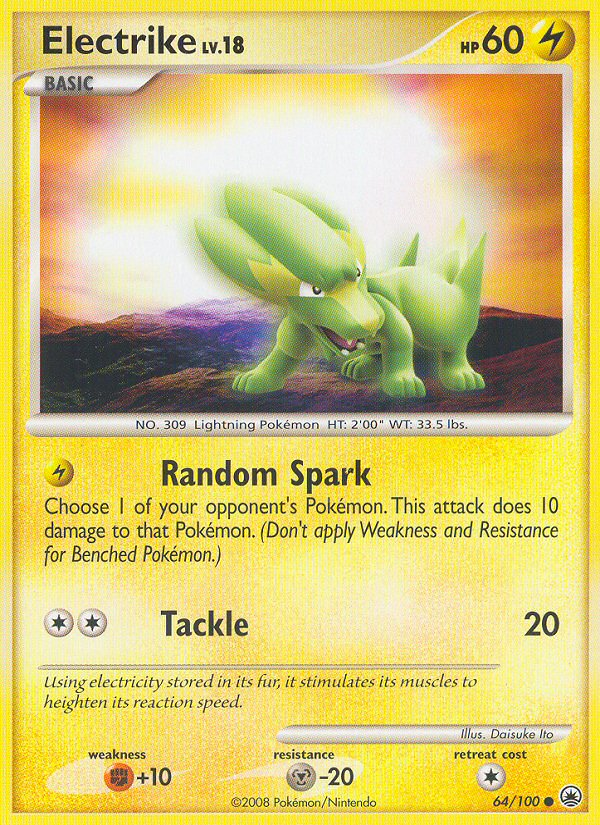 Electrike (64/100) [Diamond & Pearl: Majestic Dawn] | Game Haven TX