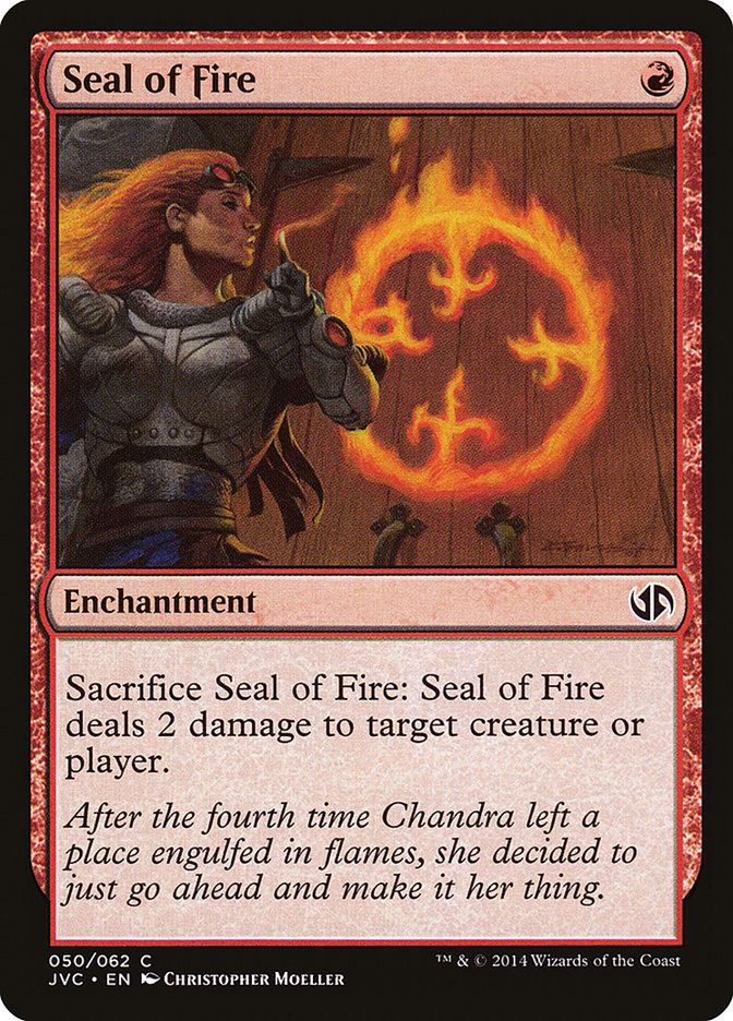 Seal of Fire [Duel Decks Anthology: Jace vs. Chandra] | Game Haven TX