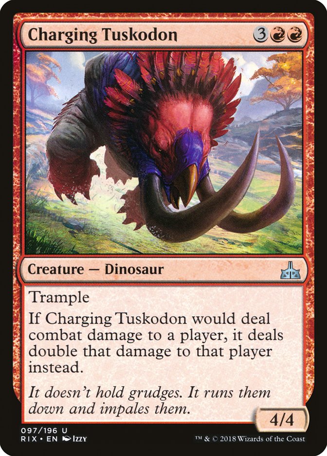 Charging Tuskodon [Rivals of Ixalan] | Game Haven TX