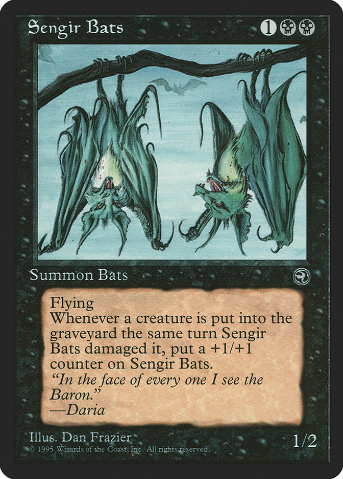 Sengir Bats (Daria Flavor Text) [Homelands] | Game Haven TX