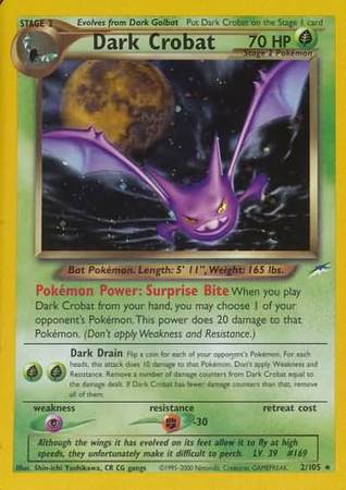 Dark Crobat (2/105) [Neo Destiny Unlimited] | Game Haven TX
