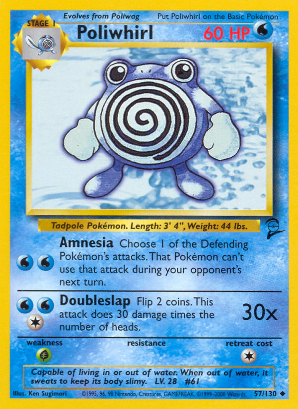 Poliwhirl (57/130) [Base Set 2] | Game Haven TX