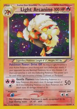 Light Arcanine (12/105) [Neo Destiny Unlimited] | Game Haven TX