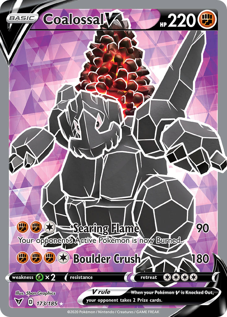 Coalossal V (173/185) [Sword & Shield: Vivid Voltage] | Game Haven TX