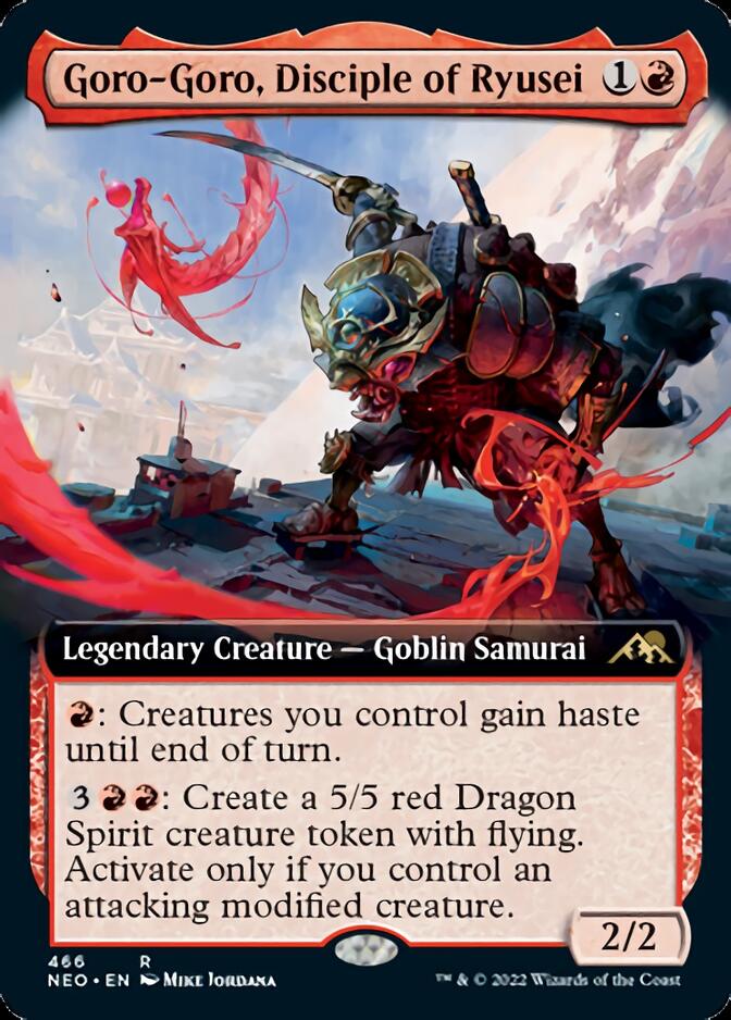 Goro-Goro, Disciple of Ryusei (Extended) [Kamigawa: Neon Dynasty] | Game Haven TX