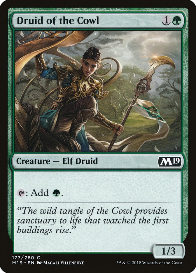 Druid of the Cowl [Core Set 2019] | Game Haven TX