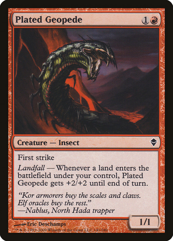 Plated Geopede [Zendikar] | Game Haven TX