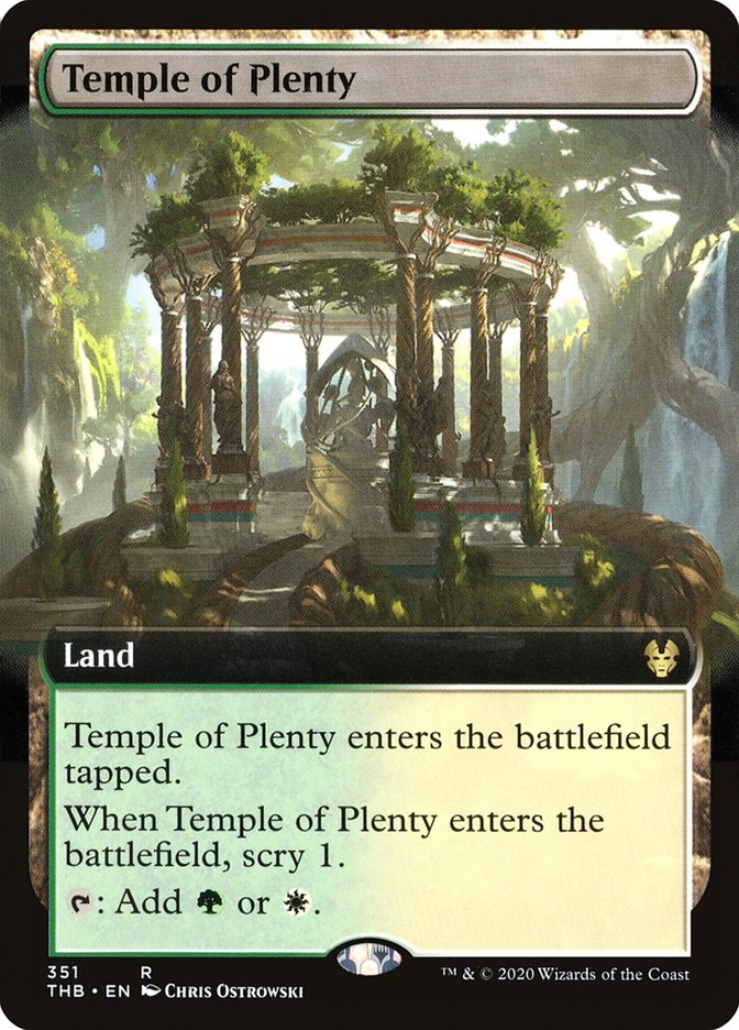 Temple of Plenty (Extended Art) [Theros Beyond Death] | Game Haven TX