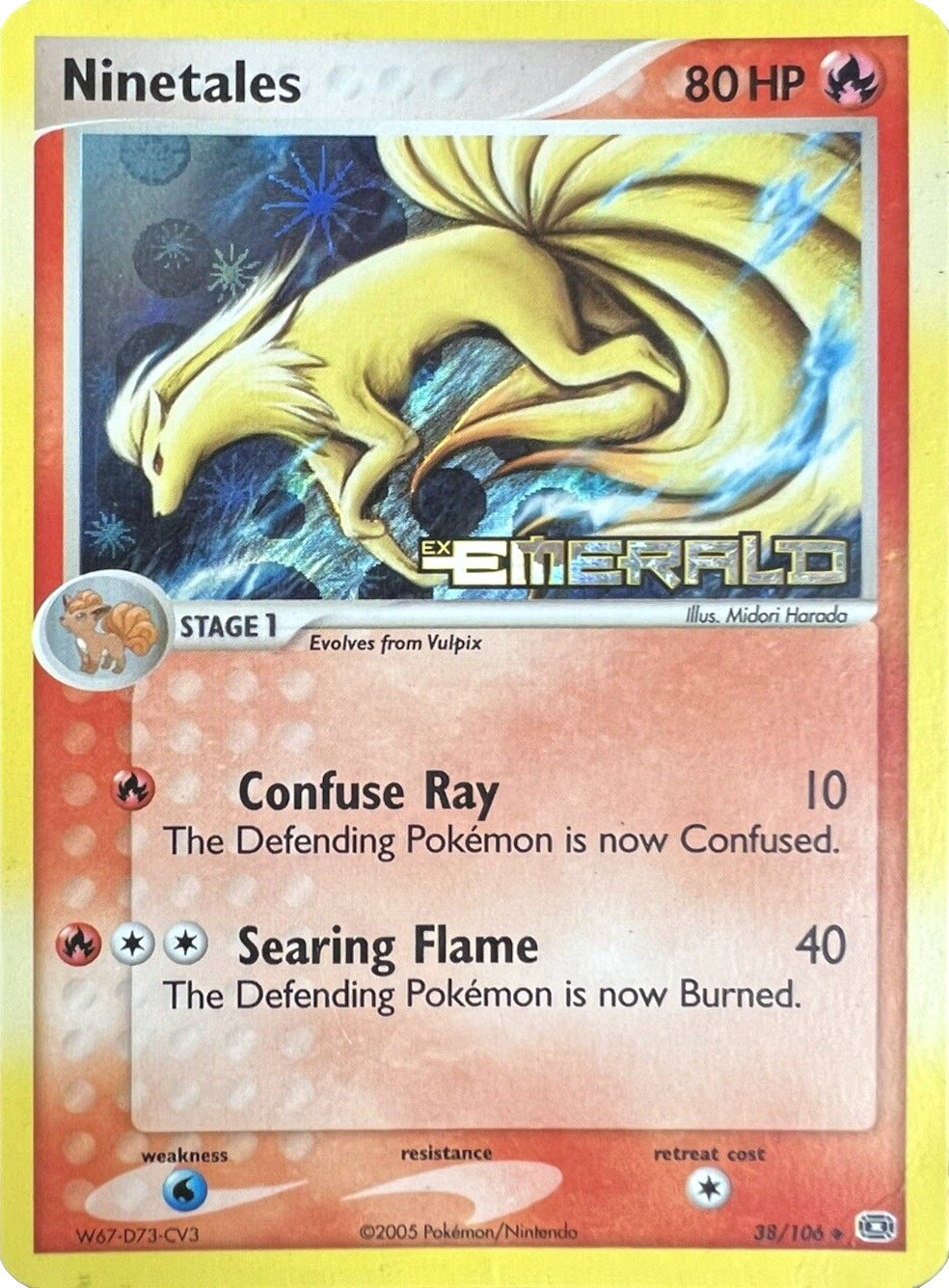 Ninetales (38/106) (Stamped) [EX: Emerald] | Game Haven TX