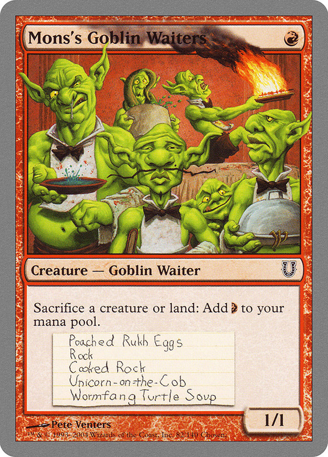 Mons's Goblin Waiters [Unhinged] | Game Haven TX