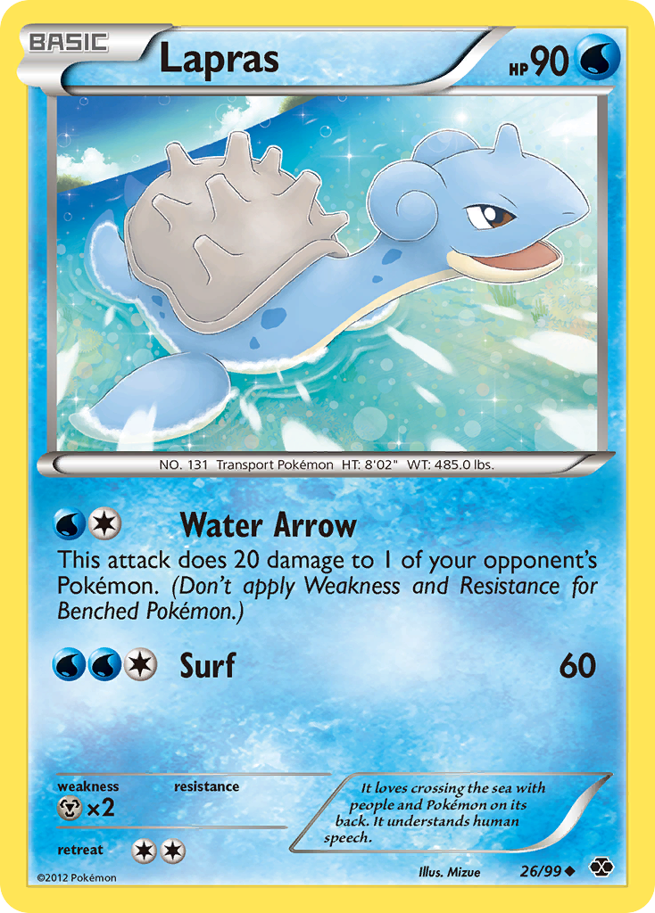 Lapras (26/99) [Black & White: Next Destinies] | Game Haven TX