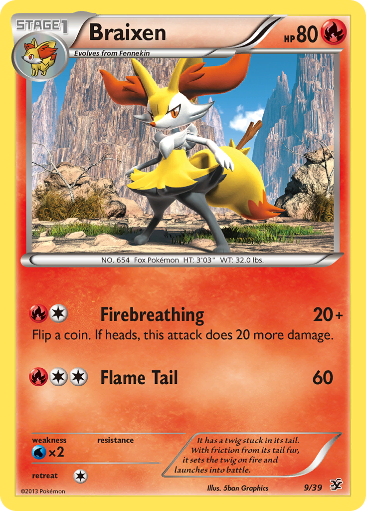 Braixen (9/39) [XY: Kalos Starter Set] | Game Haven TX