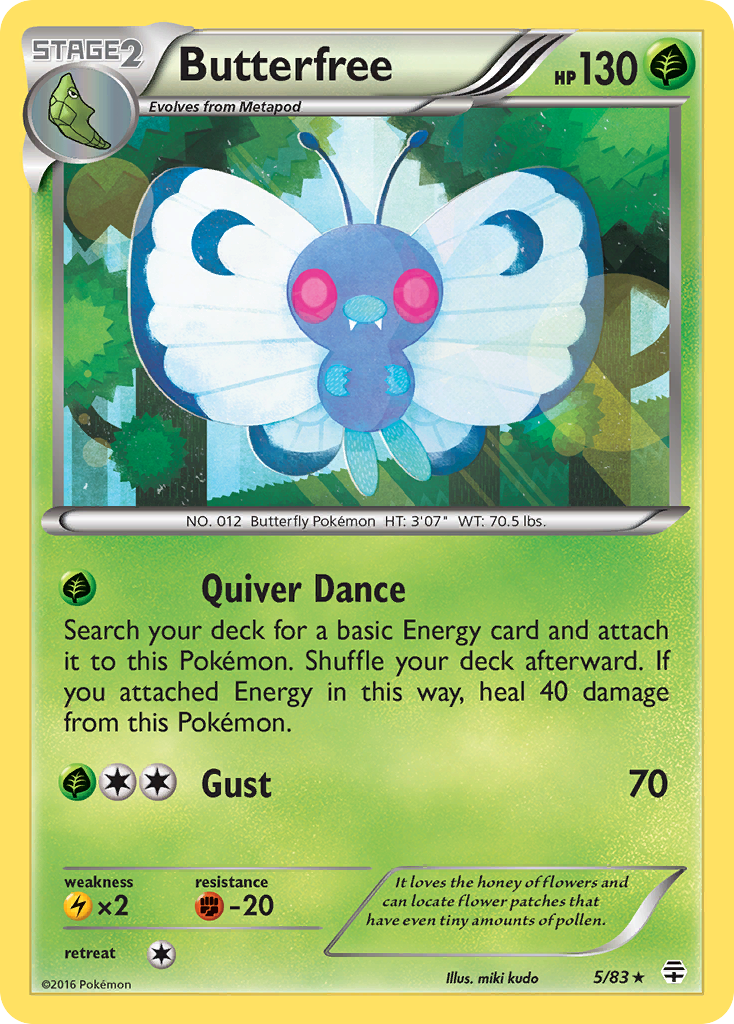 Butterfree (5/83) [XY: Generations] | Game Haven TX