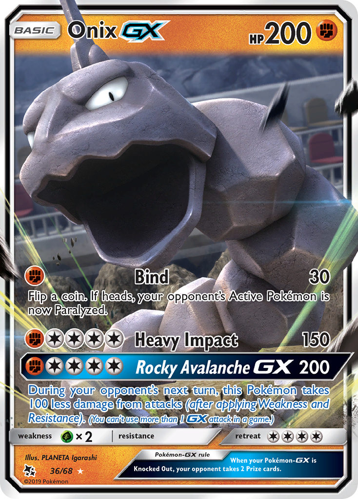Onix GX (36/68) [Sun & Moon: Hidden Fates] | Game Haven TX