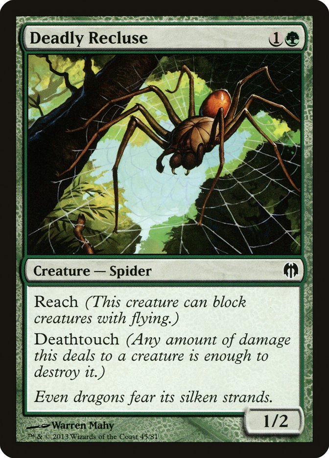 Deadly Recluse [Duel Decks: Heroes vs. Monsters] | Game Haven TX