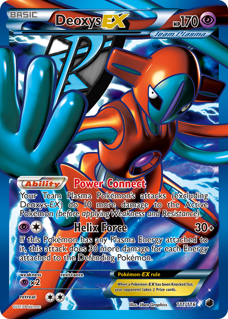 Deoxys EX (111/116) [Black & White: Plasma Freeze] | Game Haven TX